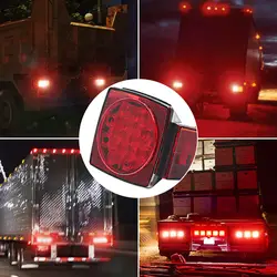 12 В трейлер хвост светодио дный свет комплект супер яркий стоп Аварийные огни хвост лицензии для Camper грузовик стайлинга автомобилей