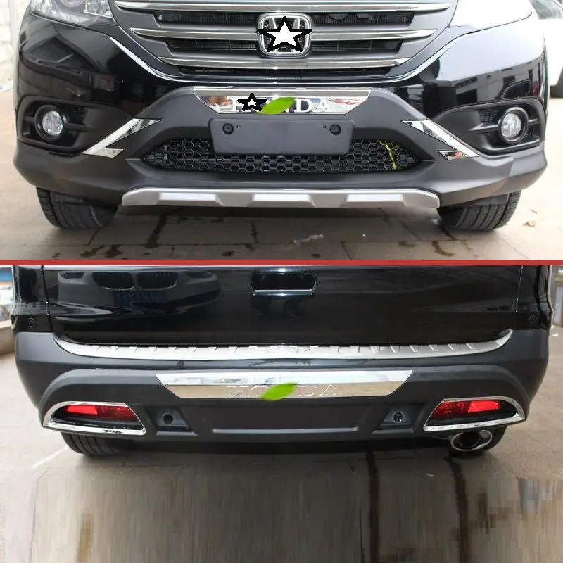 Auto automoción molduras Protector partes exteriores ajuste frontal difusor trasero labios coche parachoques 12 13 14 15 16 para Honda CRV