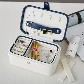 

Jewelry Box Multi Layer Portable Jewelry Storage Box Creative Multifunctional Cosmetics Organizer Box Large Space Storage