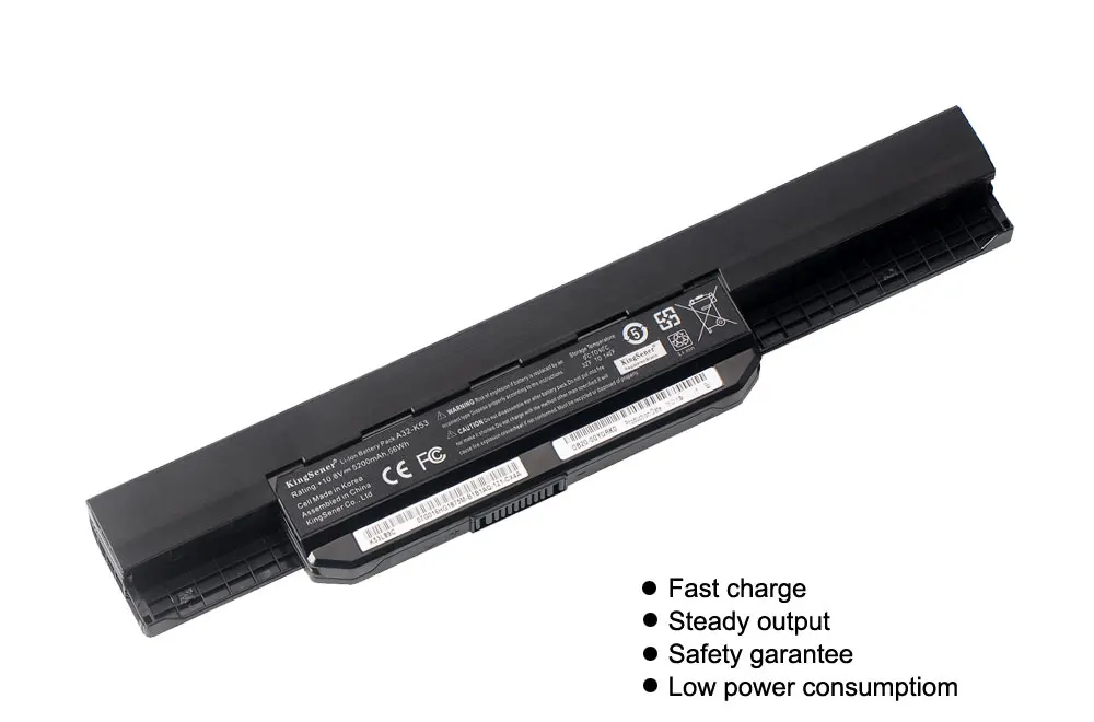 Ceny Korea Cell KingSener nowy A32 K53 bateria do asus K43 K43E K43J K43S K43SV K53 K53E K53F K53J K53S K53SV A43 A53S A53SV 5200mAh