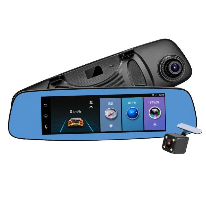

E06 7.84in Touch Screen FHD Android Car Rearview Mirror DVR Camera Video Recorder GPS ADAS 4G WiFi Dash Cam Microphone G-sensor