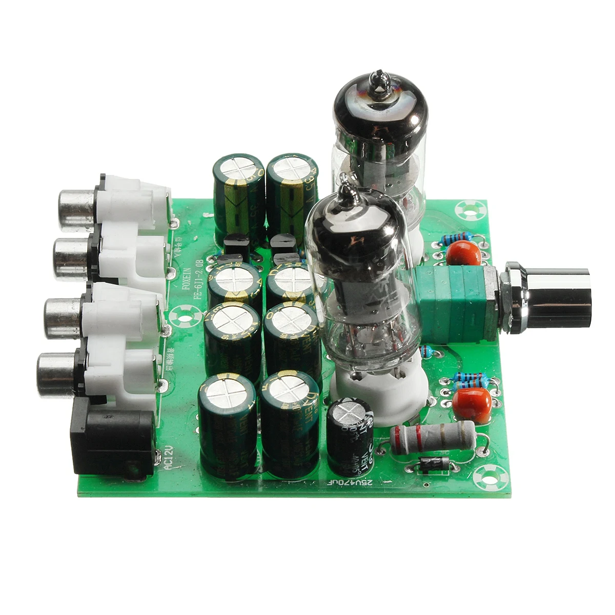 FULL-AC 12V 6J1 Valve Pre-amp Tube PreAmplifier Board Headphone Amplifier Buffer Case FULL-AC 12V 6J1 Valve Pre-amp Tube PreAmplifier Board Headphone Amplifier Buffer Case
