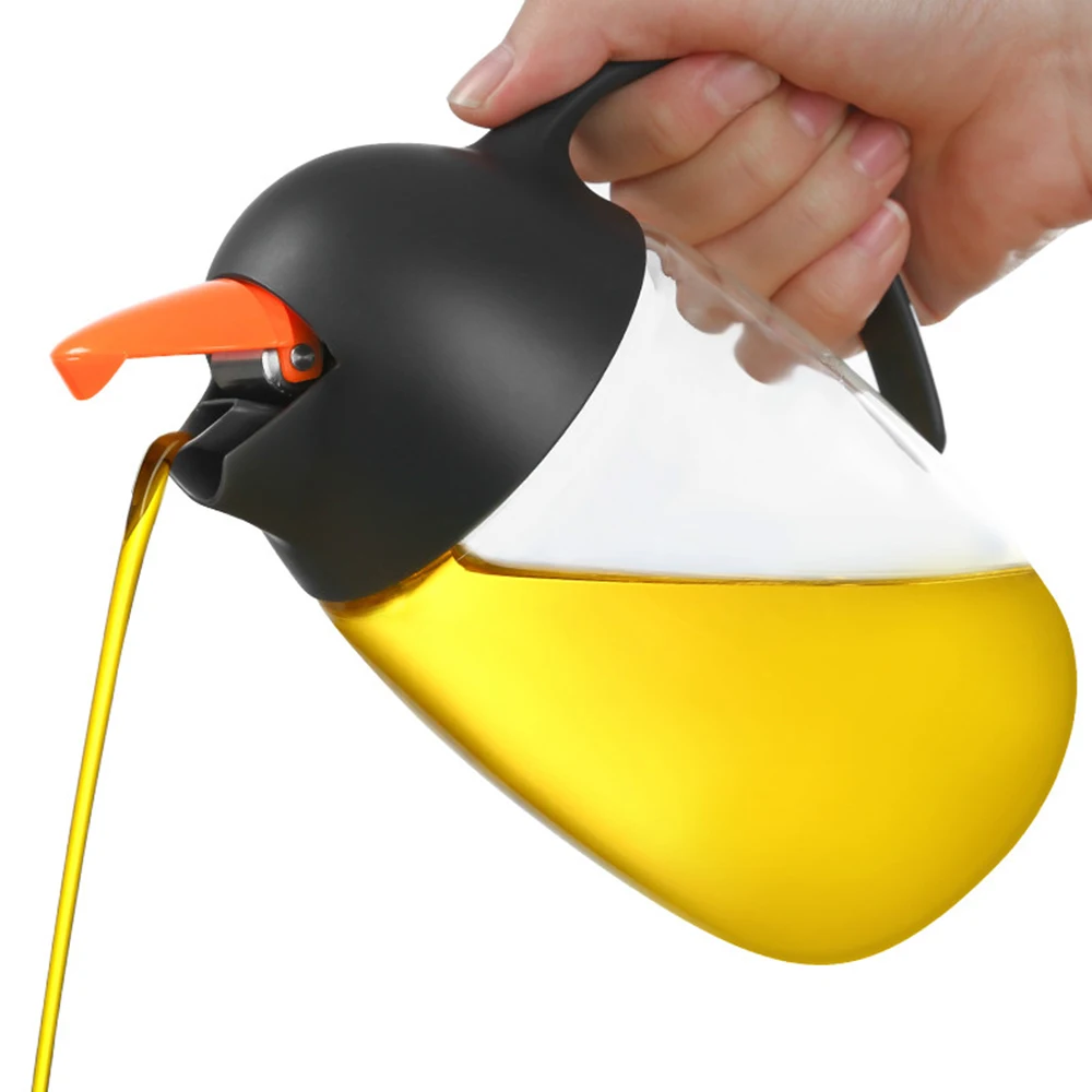 

Glass Oil Container Oil Pot Vinegar Bottle Oil Dispenser Unbreakable Dispenser Vinegar Pourer Bottle Automatic Oil Pot