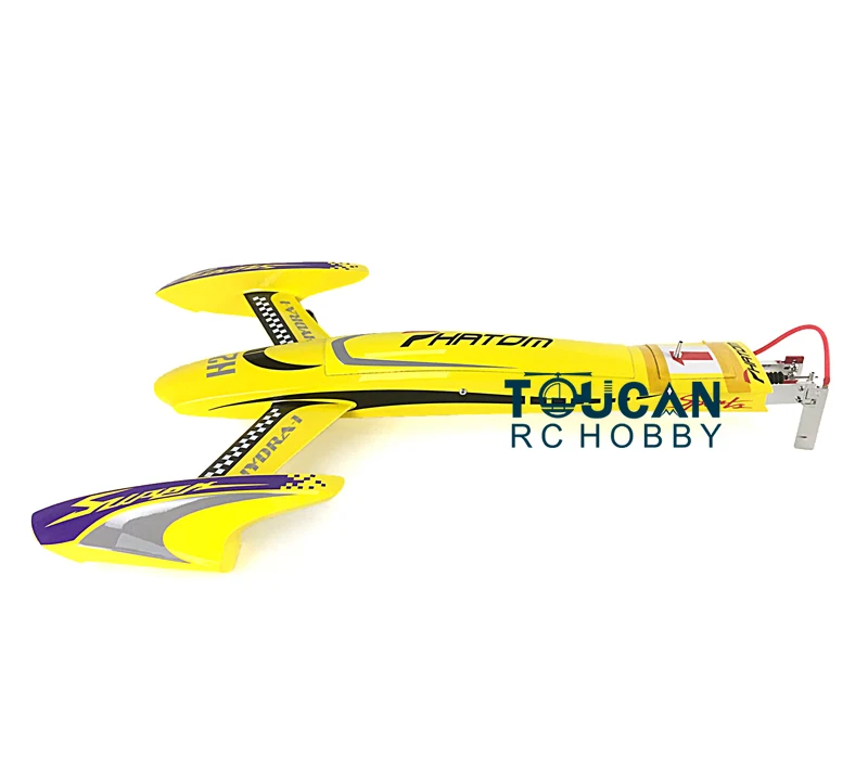 H660 RTR Kevlar Electric RC Boat 100KM/H RadioSys Battery Brushless Motor Yellow THZH0043 4
