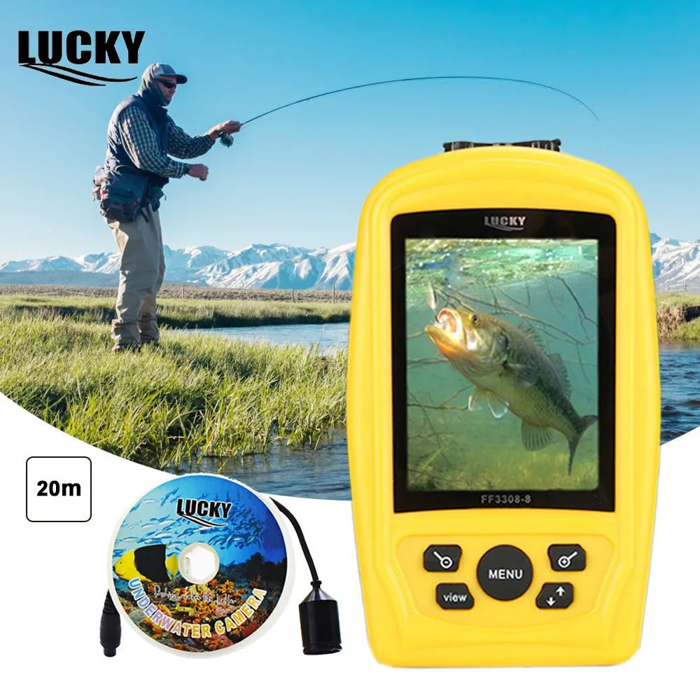 LUCKY Fish Finder sensor Underwater Ice Fishing Video Camera Kit Portable Waterproof Monitor 20M