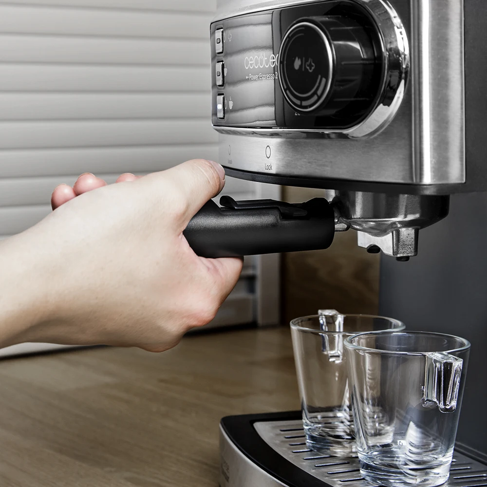  Cecotec Espresso Coffee Machine Pressure 20 Bars Coffee with Double Exit Adjustable Vaporizer for F