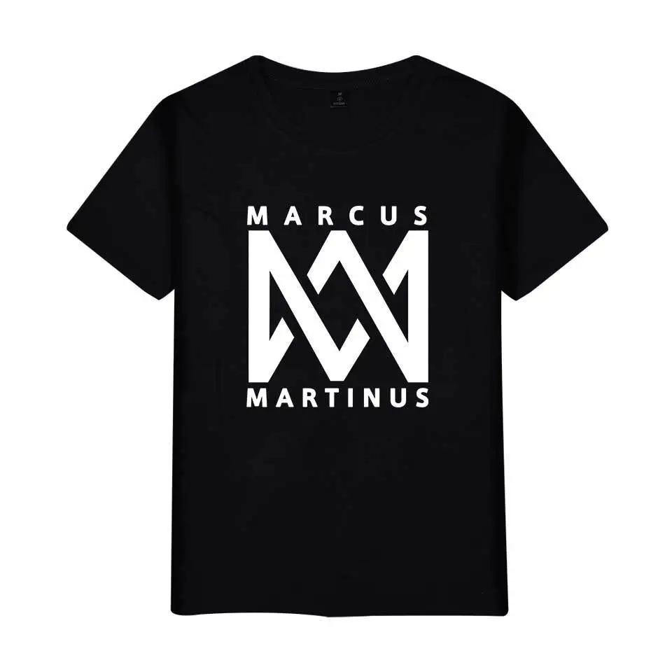 Женская футболка с круглым вырезом Marcus And Martinus Повседневная оверсайз короткими