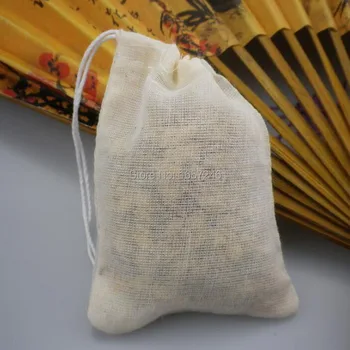

500pcs Pure Cotton Cloth Filter Bags 100 X 150mm Seasoning Halogen Medicine Herbal Bag Natural Cotton Yarn Bag No Bleach