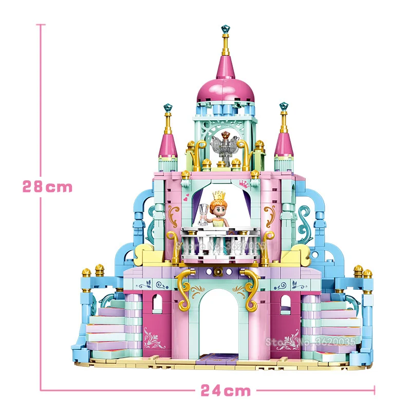Princess Girl Building Blocks Castle Series Model House Family Girl Figures Mini Assemble Girl Birthday Gift Toy With Legoinglys