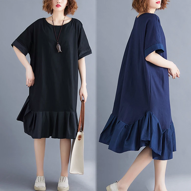 

2019 Will Code Easy By Age Lotus Leaf Edge Split Joint Western Style Dress Woman Thin Fish Tail