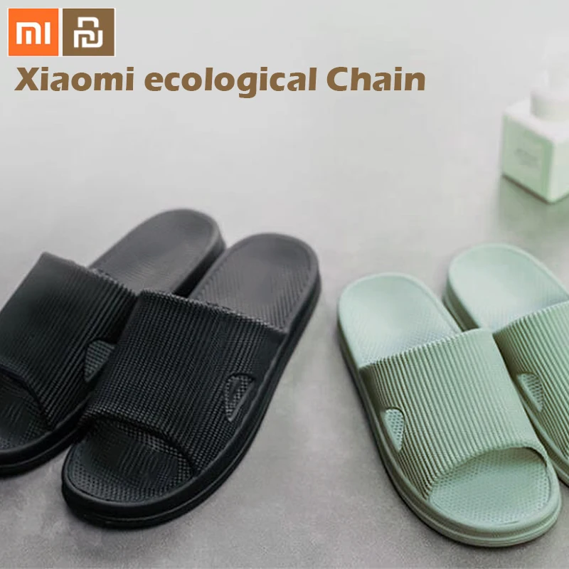 Оригинальные тапочки Xiaomi mijia; мягкие женские и мужские сандалии для купания; детская повседневная обувь; нескользящие домашние тапочки для душа