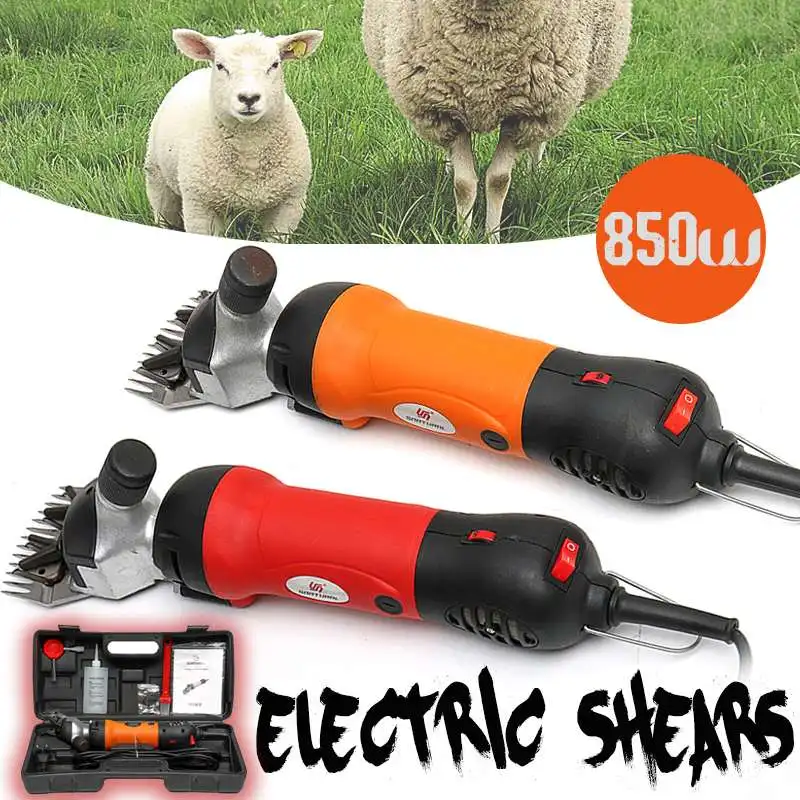 

850W Electric Sheep Shearing Clipper Scissors Shears Cutter Goat Horse Clipper Machine 13 teeth blade 220V-240V 6 Gears Speed