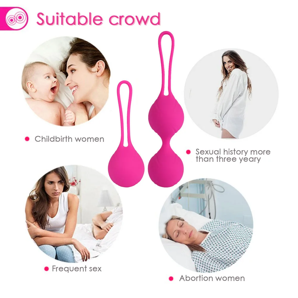 4 pcs Vaginal Balls Remote Vibrator 10 Speed G Spot Kegel Ball Ben Wa Vibrator Vagina Tighten Exerc