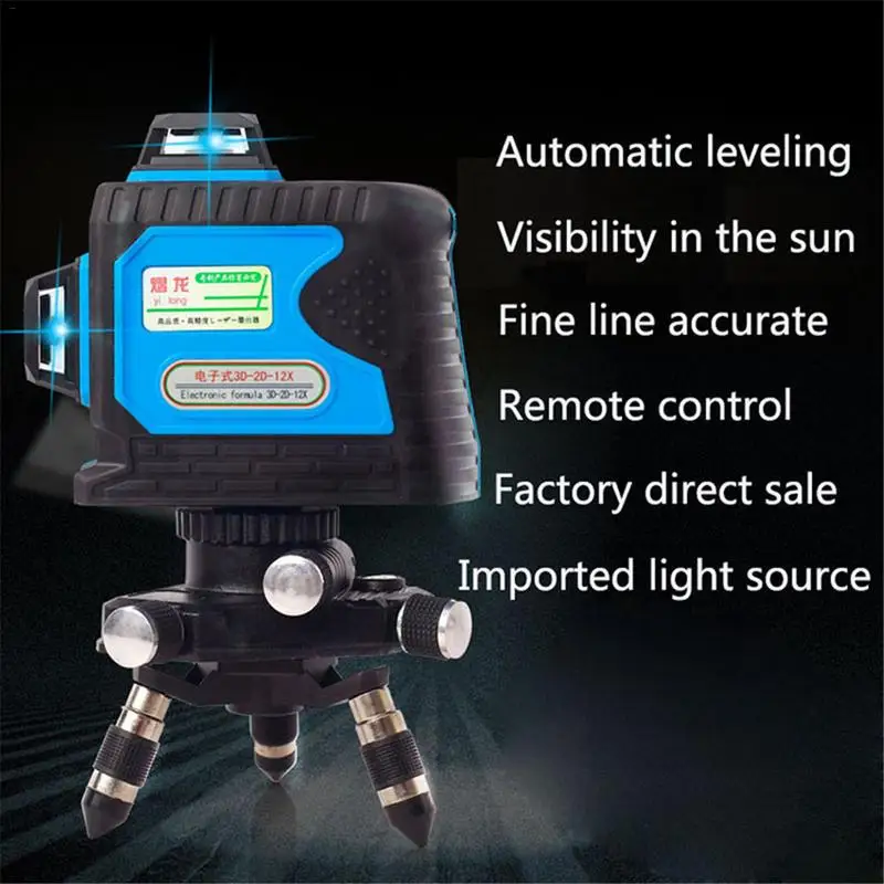 360 * 3 Laser 8/12 Lines Laser Level Green Light Wall Meter 3d Intelligent Electronic High Precision Automatic Line Instrument 360 * 3 Laser 8/12 Lines Laser Level Green Light Wall Meter 3d Intelligent Electronic High Precision Automatic Line Instrument