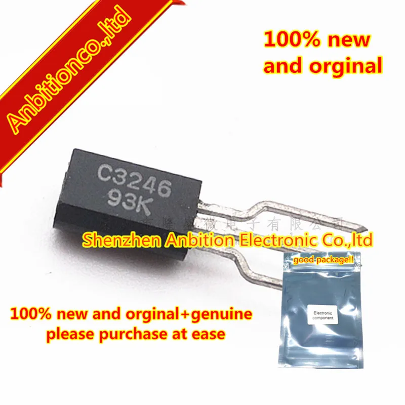 20pcs 100% new and orginal TO-92 C3246 2SC3246 MOS FOR SMALL TYPE MOTOR PLUNGER DRIVE APPLICATION SILICON NPN EPITAXIA in stock | Мобильные