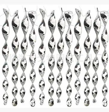 

12Pcs Bird Repellent Reflective Scare Rods Spiral Deterrent Control Device Highly Effective Garden Ornament with Bonus String