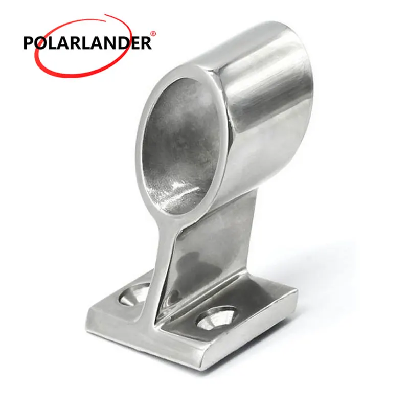 2 Stück Boots-Handlauf-Befestigungen Edelstahl 316 - Spiegelpolierte Halterungen Für Yachten & Boote 22mm