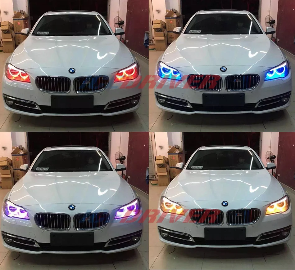 Icedriver для BMW 5 серий ангельские глазки DRL RGB разноцветные светодиодный F10 F11 F18 G30