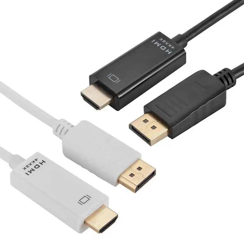 

VODOOL new Display Ports Male to HDMI Male Converter Adapter Cable 1.8m/5.9ft for 4K 1080P HDTV perfect audio transmission cable
