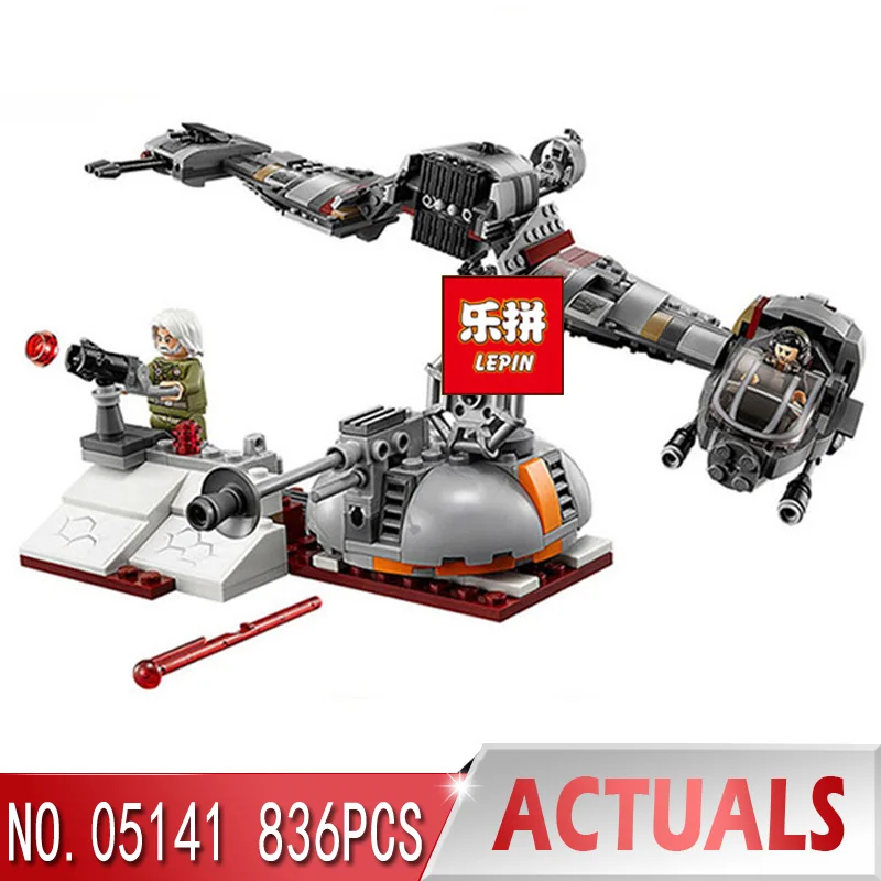 

Lepin Star Wars 05141 Last Jedi Defense of Crait 836Pcs Compatible Legoing Star Wars Legoing starwars 75202 Building Blocks