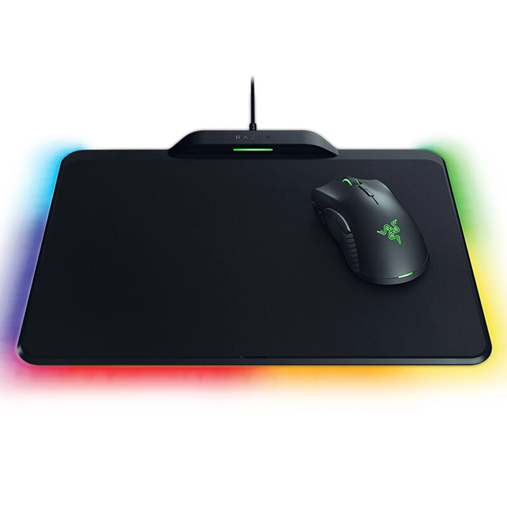 Razer Mamba Hyperflux Беспроводная игровая мышь 16000 dpi 5G Оптический сенсор 450 ips+ Firefly Hyperflux коврик для мыши комплект