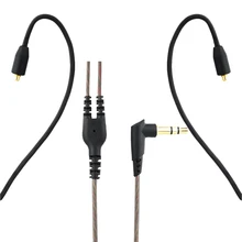 Mmcx cabo para shure se215/se315/se425/se535 ue900 fones de ouvido atualizar substituição cabos 3.5mm fio fone de ouvido cabo de áudio