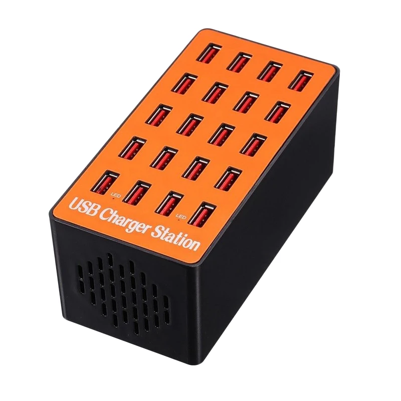 

20-Port USB Charging Station For iPhone XR XS 7 8 Tablet IPod PSP PDA Huawei Samsung USB HUB Phone Smart Wall Charger Adapter