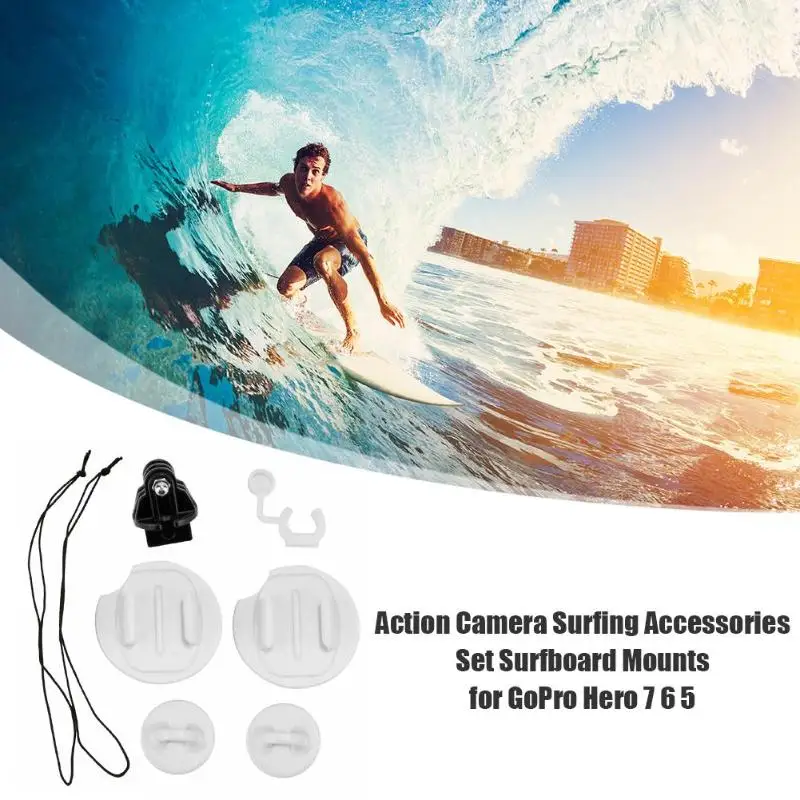 1 مجموعة عمل كاميرا تصفح اكسسوارات ركوب الأمواج قوارب الزوارق كاميرا يتصاعد حامل ل GoPro بطل 7 6 5 جلسة ، يي ، SJCAM H9