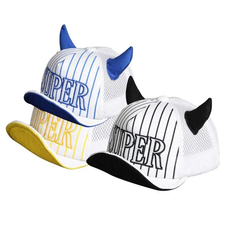 Baby Children Sun Hat Summer Baby Baseball Baby Ox Horn Cap Baby Boys