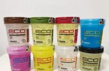 Мини гель для укладки волос Eco оливковое масло разные цвета 236 г x 1 бутылки