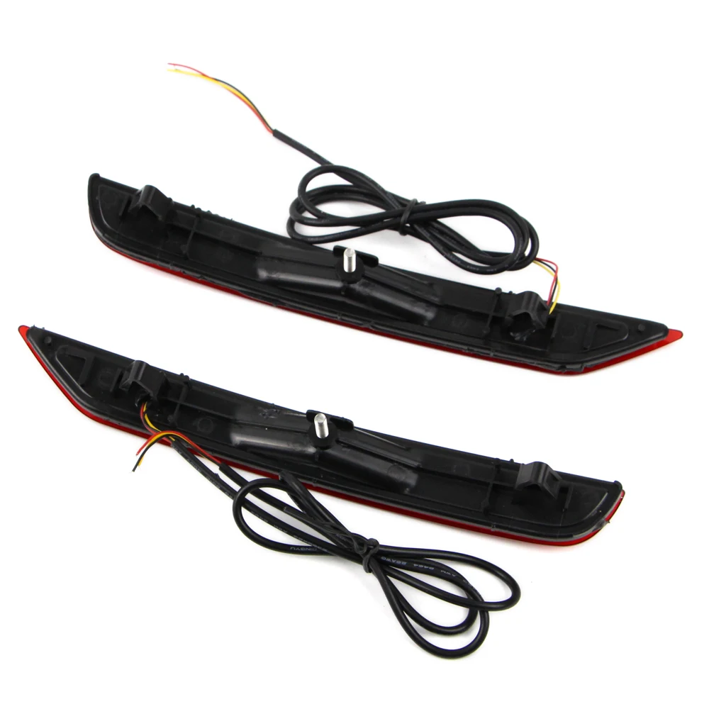  Red LED Rear Bumper Reflector Tail Light For Subaru Forester 2008-2018 Driving Brake Signal Fog Lam - 32991308995