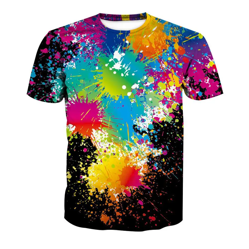 MISSKY Summer Unisex Men T Shirt Fashion 3D Digital Printing Graffiti ...