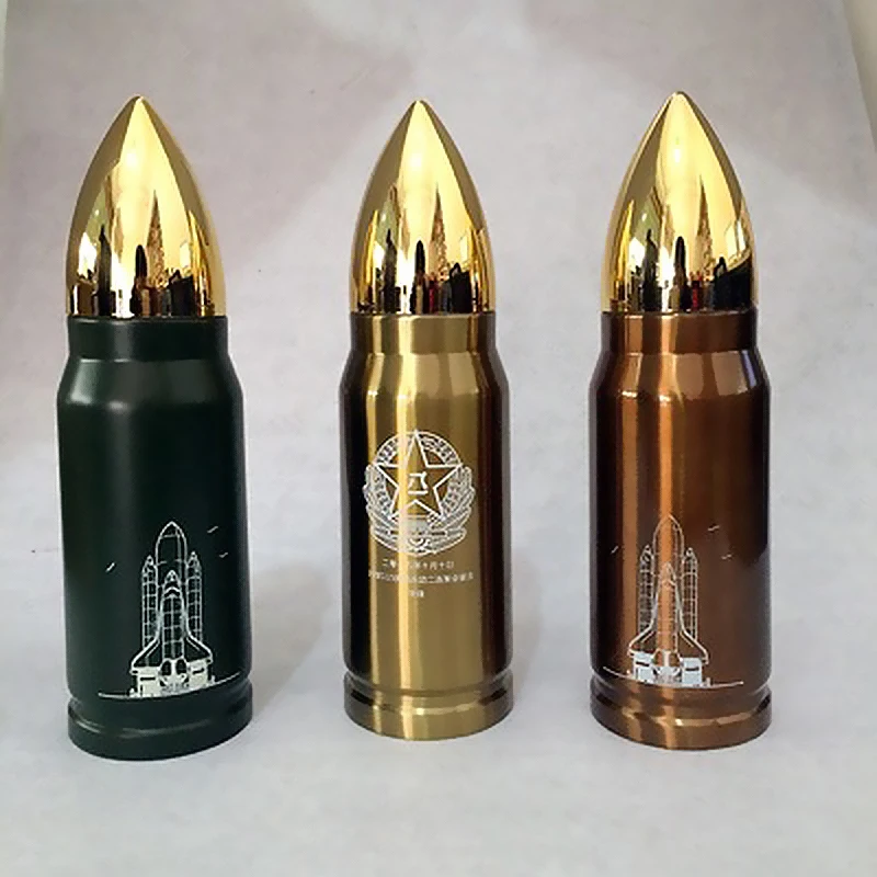 

350ML Stainless Bottle Bullet Rocket Vacuum Bottles Men Heat Cold Insulation Mug Drink Ware Insulated Thermo Cup Garrafa