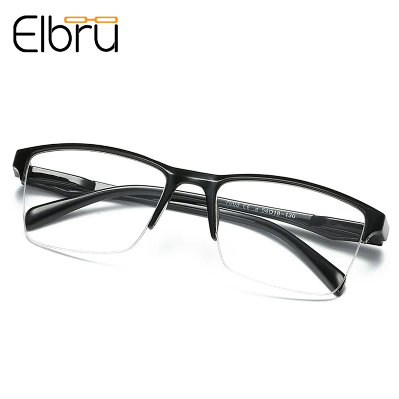 Elbru marco medio de gafas de lectura ultraligero lector lupa 0,25, 0,5, 0,75, 1,0, 1,25, 1,5, 1,75, 2,0, 2,25, 2,75 3 3,25 3,5, 3,75, 4,0,
