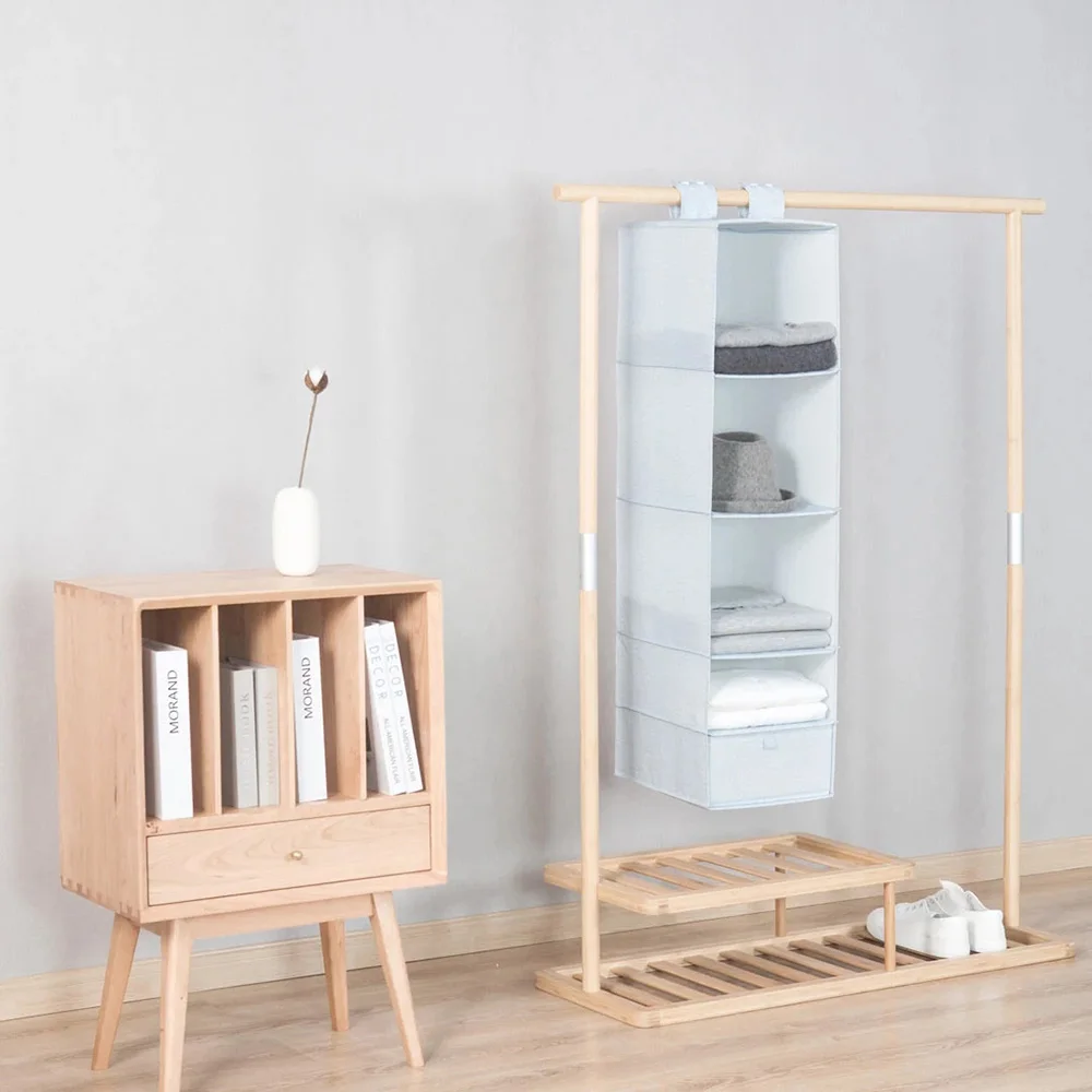 

Xiaomi Youpin Mi Home Hanging Storage Bag 5 Layers Natural Household Closet Organizer Suitable For Bedroom,Home,Office ON SALE