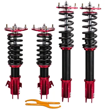 

Adjustable Coilovers Suspension Shock Struts Kit for Subaru Impreza STI GDB GDA for 5x100 PCD SCB Damper Front Rear Spring RED