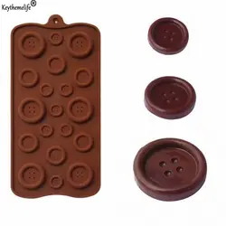 Креативные кнопки формы шоколад силиконовые формы для приготовления конфет помадка торт форма для печенья мыло формы торт домашний Декор