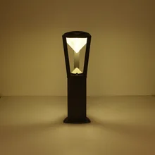 Стиль водонепроницаемый светодиодный садовый Газон лампа 10 Вт алюминиевый световой столб наружный двор дачный пейзаж газон блокираторы света