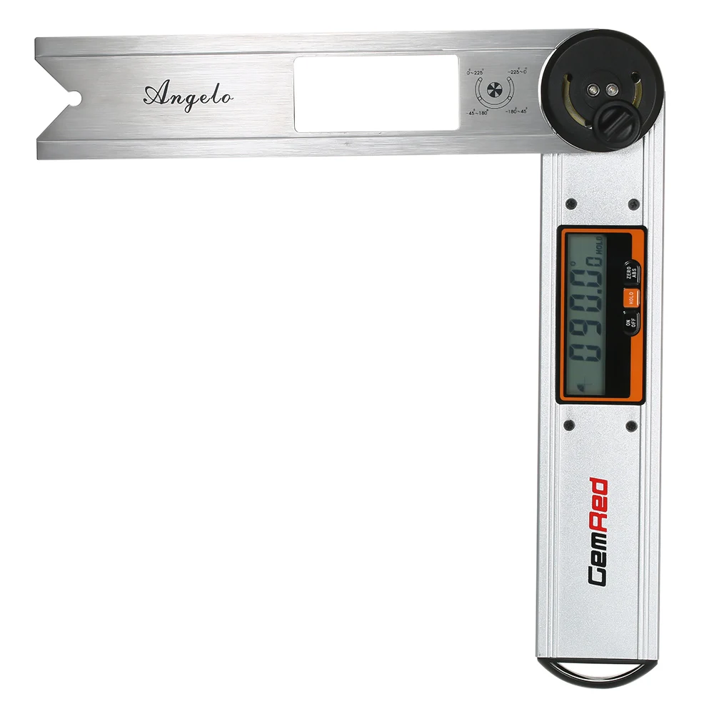 

GemRed Digital Angle Gauge Goniometer Leveling Instrument Stainless Steel Angle Finder Clinometer Digital Display Protractor