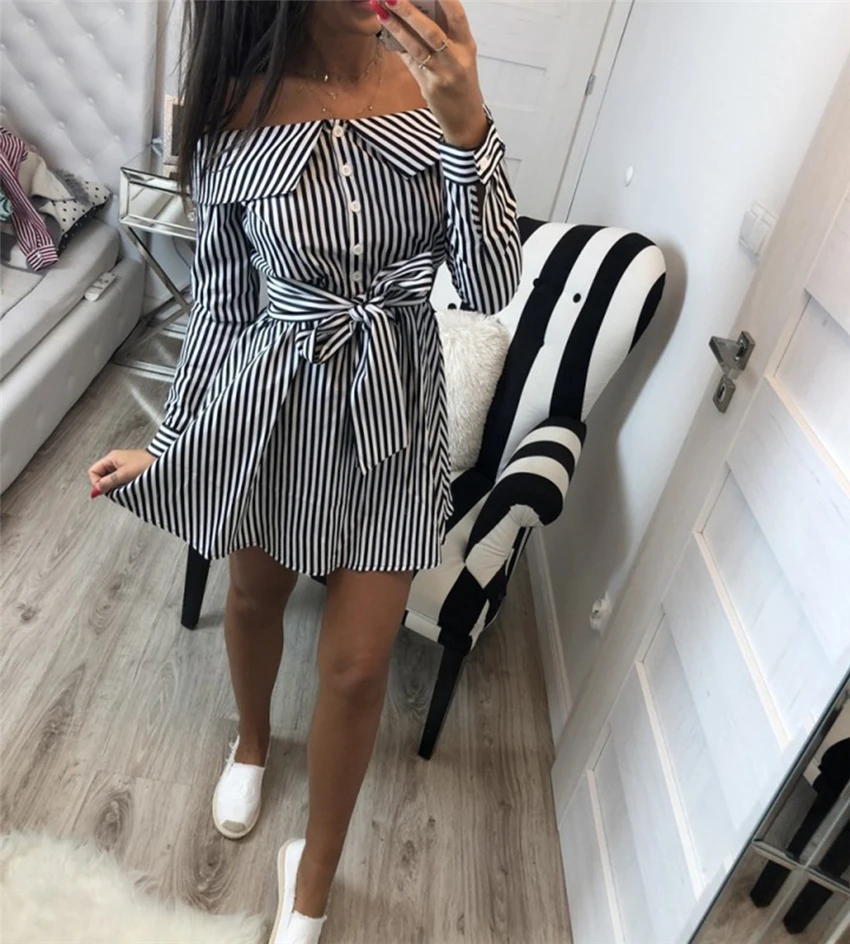 

Womens Stripe dress Holiday Dress Summer Beach Sundress summer women sexy dress