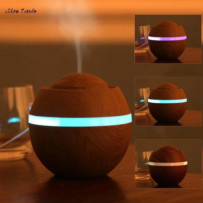  USB Air Aroma Humidifier Ultrasonic Led 7 Color Changing Essential Oil Diffuser Mini Humidifier Car