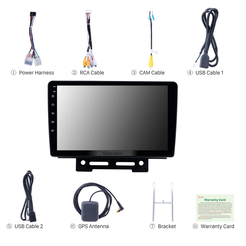 Seicane 9 &quotAndroid 8 1 Автомобильный мультимедийный плеер для 2012 2013 2014 Geely Emgrand EC7 GPS Navi