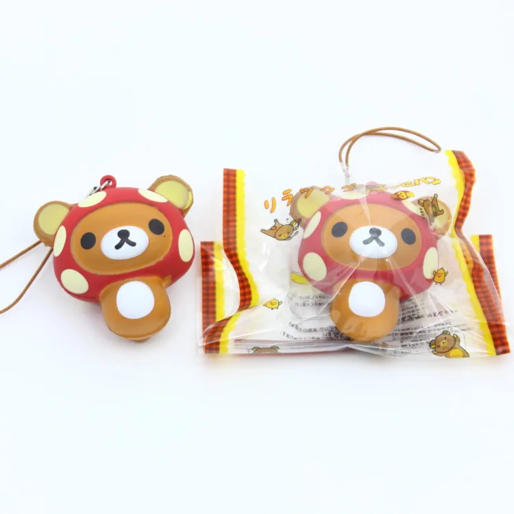 Оригинальная упаковка мягкая микс Rilakkuma queeze bun игрушка для сотового телефона san X