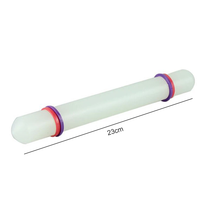 

23cm White Non Stick Baking Cooking Tool Cake Roller Crafts Fondant Cake Glide Fondant Rolling Pin Dough Roller Decorating