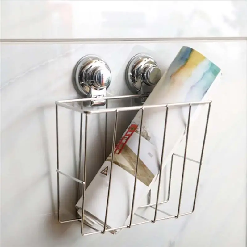 1 قطعة الحمام رف ملفات الفولاذ المقاوم للصدأ الإبداعية مكافحة الصدأ دائم جدار جبل الرف المنظم ل Periodicals مجلة