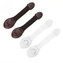 4 шт./компл. Детская безопасность замки ящика шкафа шкаф со стеклянными дверями замки безопасности Пластик Замки ремни защитные средства защиты