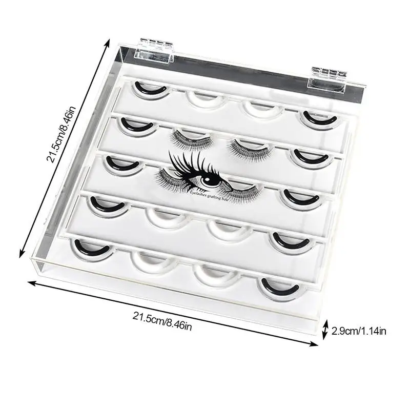 5 Layers False Eyelash Extension Display Box Acrylic Lashes Storage Box Makeup Cosmetic Eyelashes Display Storage Holder Case 5 Layers False Eyelash Extension Display Box Acrylic Lashes Storage Box Makeup Cosmetic Eyelashes Display Storage Holder Case