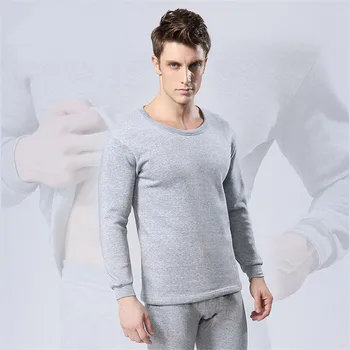 

Color 2Pcs thermal underwear male set long johns velvet warm thick for men/women thermo BCAAE