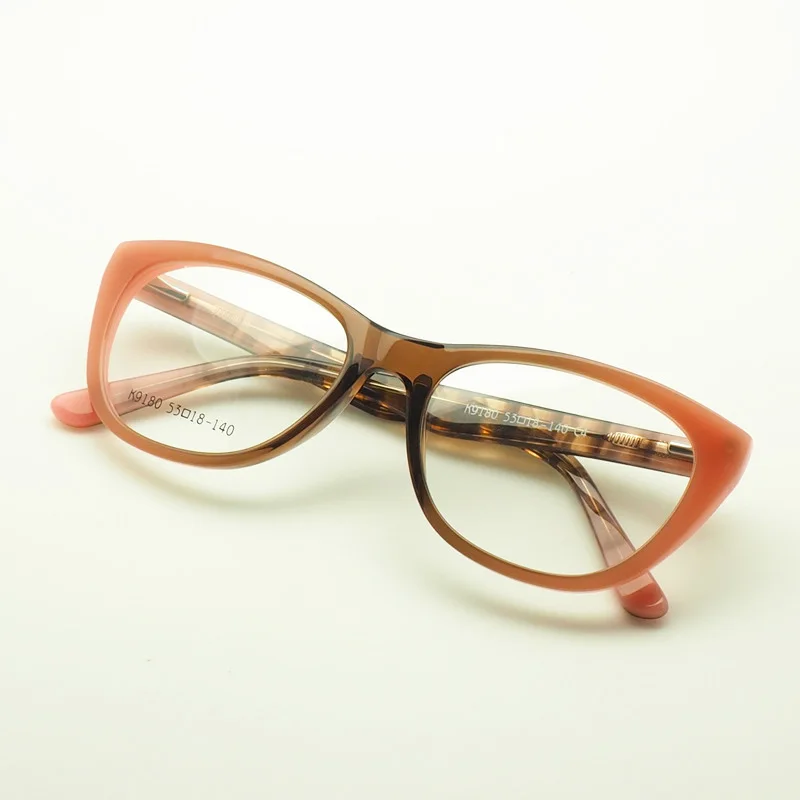 

Fashion Cat Eye Women Glasses Frame Optical Eyewear Frame Patchwork Color Myopia Eyeglasses Prescription Female Spectacles