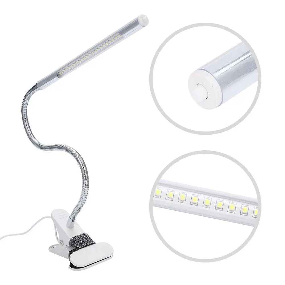 Clip Table Lamp LED Tattoo Light Portable Permanent Eyebrow Manicure USB Beauty Tools For Nail Makeup Bed Use|Аксессуары для